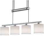 Trio Pendelleuchte Garda Nickel matt-Wei&szlig;