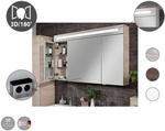 Fackelmann Spiegelschrank B.Clever Alaska Esche 90 cm mit Softclose T&uuml;ren