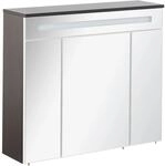 Fackelmann Spiegelschrank Kara Anthrazit 80 cm mit Softclose T&uuml;ren