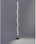 Just Light. LED-Stehleuchte Wave Stahl H: 120 cm