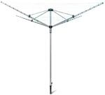 Relaxdays W&auml;schespinne Stahl mit Erdspie&szlig; 49,2 m 184 cm x 242 cm