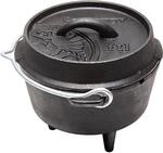 Petromax Dutch Oven FT1 Schwarz mit Standf&uuml;&szlig;en ca. 1,1,