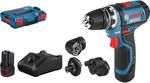 Bosch Professional Akku-Bohrschrauber GSR 12V-15 FC mit 2x2Ah, Zubeh&ouml;r in...