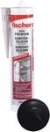 Fischer Sanit&auml;rsilicon DSSA Schwarz 310 ml