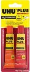 Uhu Plus Sofortfest 2-K-Epoxidkleber Transparent 18 g + 17 g