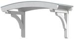 Skan Holz Haust&uuml;r-Vordach Rostock 1 Wei&szlig;,asiert 174 cm x 80 cm