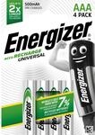 Energizer Akku Universal AAA Micro 600 mAh 4 St&uuml;ck