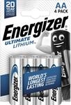 Energizer Batterie Ultimate Lithium AA Mignon 4 St&uuml;ck