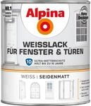 Alpina Wei&szlig;lack f&uuml;r Fenster & T&uuml;ren seidenmatt 750 ml
