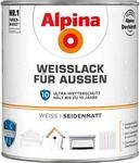 Alpina Wei&szlig;lack f&uuml;r Au&szlig;en seidenmatt 2 Liter