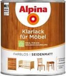 Alpina Klarlack f&uuml;r M&ouml;bel Transparent seidenmatt 750 ml