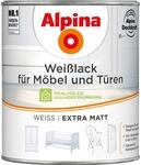 Alpina Wei&szlig;lack f&uuml;r M&ouml;bel & T&uuml;ren matt 750 ml