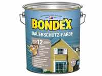 Bondex Dauerschutz-Farbe Schneeweiß seidenglänzend 4 l