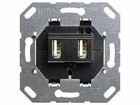 Gira USB Spannungsversorgung 235900 2-fach Typ A Schwarz