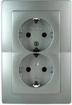 Kopp Steckdose 2-fach Paris Silber