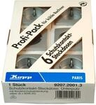 Kopp Steckdose 1-fach Paris 6 St&uuml;ck Silber