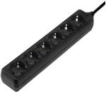 Hama Steckdosenleiste 6-Fach 45&deg; Schwarz 1,4 m
