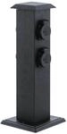Eglo Gareten Steckdosens&auml;ule Park 4 Schwarz 40 cm x 11 cm