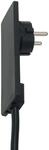 Evoline Plug Schukostecker 5 mm Flach Kunststoff Schwarz