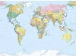 Komar Fototapete World Map 270 x 188 cm
