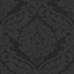 Bricoflor Barock Tapete aus Papier und Vinyl Schwarze Ornament Tapete mit Vinyl