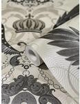 Gl&ouml;&ouml;ckler Vliestapete Imperial Adlerfl&uuml;gel mit Ketten Beige-Silber