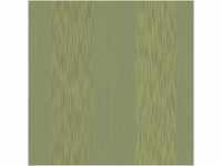 Bricoflor Dunkelgrüne Tapete mit Streifen Vlies Textiltapete mit Blockstreifen