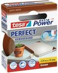 Tesa Extra Power Perfect Gewebeband Braun 2,75 m x 19 mm