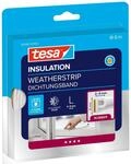 Tesamoll Fensterdichtung / T&uuml;rdichtung P-Profile Gummidichtung Wei&szlig; 6 m