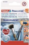 Tesa Powerstrips Doppelseitiger Selbstklebestrip Transparent 8 St&uuml;ck