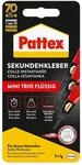 Pattex Fl&uuml;ssigkleber Sekundenkleber Fl&uuml;ssig Mini-Trio farblos 3x1g