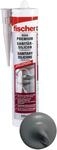 Fischer Sanit&auml;rsilicon DSSA Dunkelgrau 310 ml