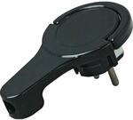 Kopp Winkelstecker extraflach Schwarz