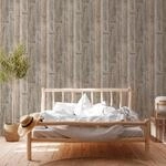 A.S. Cr&eacute;ation Tapete Holzoptik Beige Schwarz und Creme-Beige 53 cm x 10,05 m
