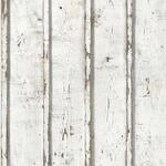 A.S. Cr&eacute;ation Tapete Holzoptik Wei&szlig; Creme-Beige und Grau 53 cm x 10,05 m AS-953701