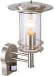 Brilliant Au&szlig;en-Wandlampe York Edelstahloptik 31,2 cm x 17 cm