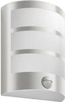 Philips LED-Au&szlig;enwandleuchte mit Bewegungsmelder Python Edelstahl