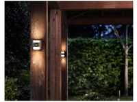 Philips LED-Außenwandleuchte mit Bewegungsmelder Grass Anthrazit