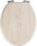 Wenko WC-Sitz Eiche MDF Grau FSC&reg;