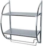 Wenko Exclusiv Wandregal 2 Ablagen Chrom 54,5 cm x 45,5 cm x 26 cm