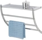 Wenko Exclusiv Wandregal Pescara Chrom 46 cm x 56 cm x 21,5 cm