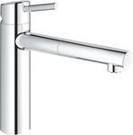 Grohe Einhand-Sp&uuml;ltischbatterie Concetto Chrom mit herausziehbarer Laminarbrause