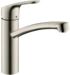 hansgrohe Einhebel-K&uuml;chenarmatur Focus Wasserhahn K&uuml;che 160 mm Edelstahl-Optik