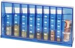 HMF 4710-05 M&uuml;nzsortierer Euro Spardose 24 x 5 x 12 cm Blau