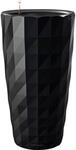 Lechuza&reg; Pflanzs&auml;ule Diamante Premium Schwarz Hochglanz &Oslash; 40 cm Bew&auml;sserungssys.