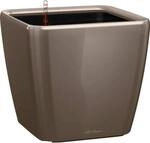 Lechuza&reg; Pflanzgef&auml;&szlig; Quadro Premium LS 22 cm x 22 cm x 21 cm Taupe hochglanz