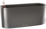 Lechuza&reg; Pflanzgef&auml;&szlig; Delta 10 Anthrazit metallic 30 cm x 11 cm