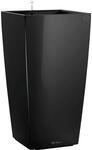 Lechuza&reg; Pflanzgef&auml;&szlig; Cubico Premium 22 cm x 22 cm Schwarz hochglanz
