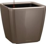 Lechuza&reg; Pflanzgef&auml;&szlig; Quadro Premium LS 43 cm x 43 cm x 40 cm Taupe hochglanz