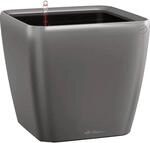 Lechuza&reg; Pflanzgef&auml;&szlig; Quadro Premium LS 35 cm x 35 cm x 33 cm Anthrazit metallic